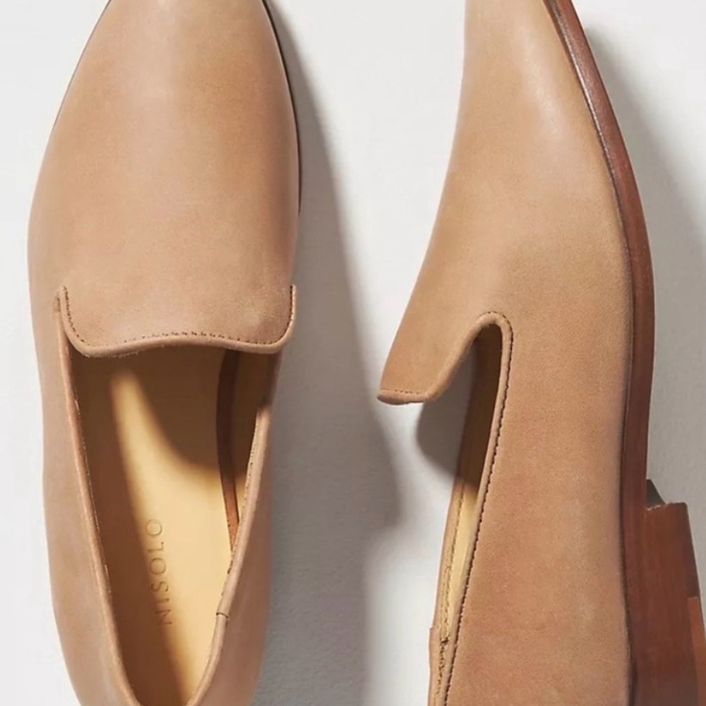 Nisolo Women's Classic Brown Leather Loafers - Picture 2 of 12